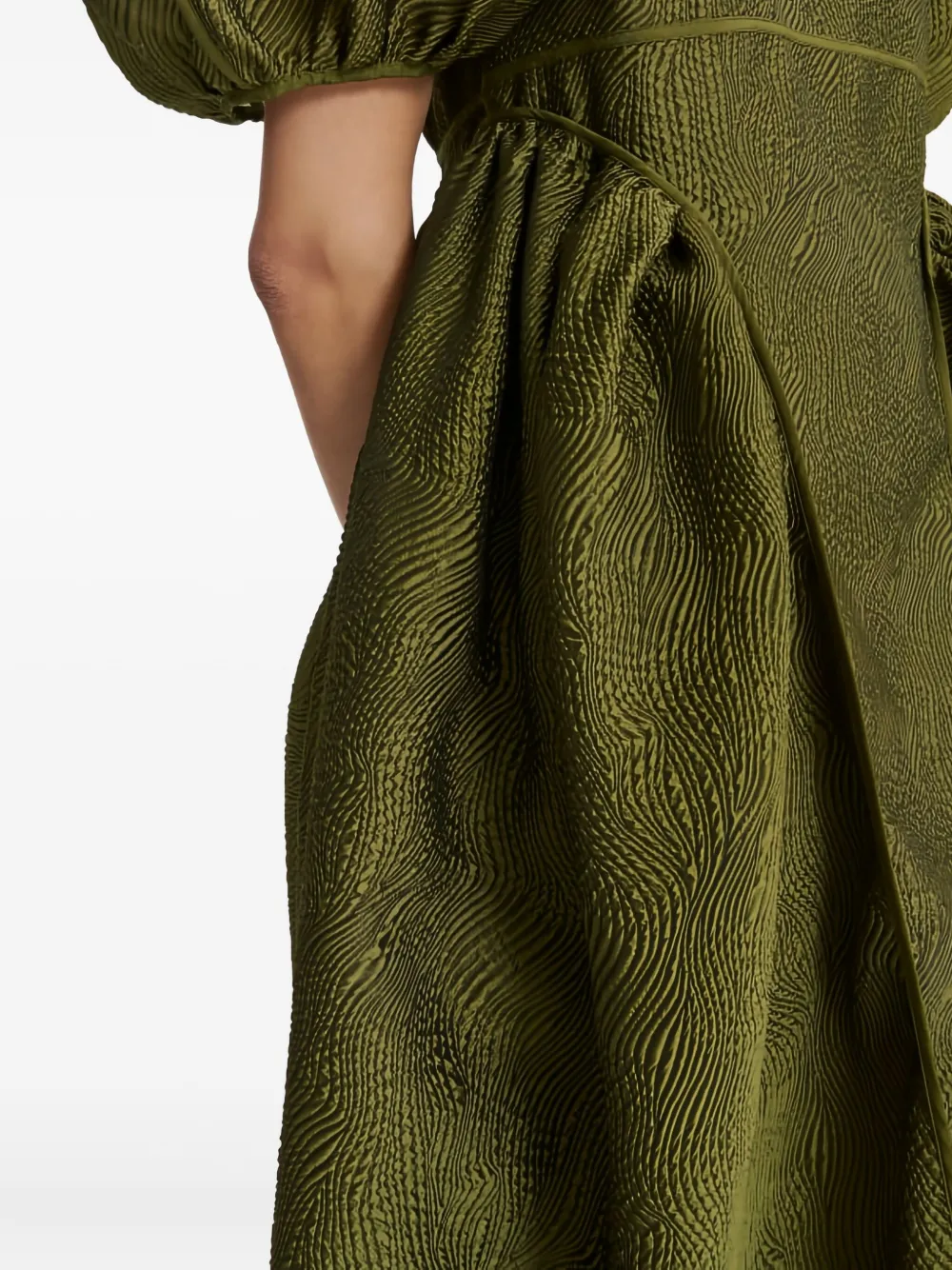 Cecilie Bahnsen Fonda Dress In Green