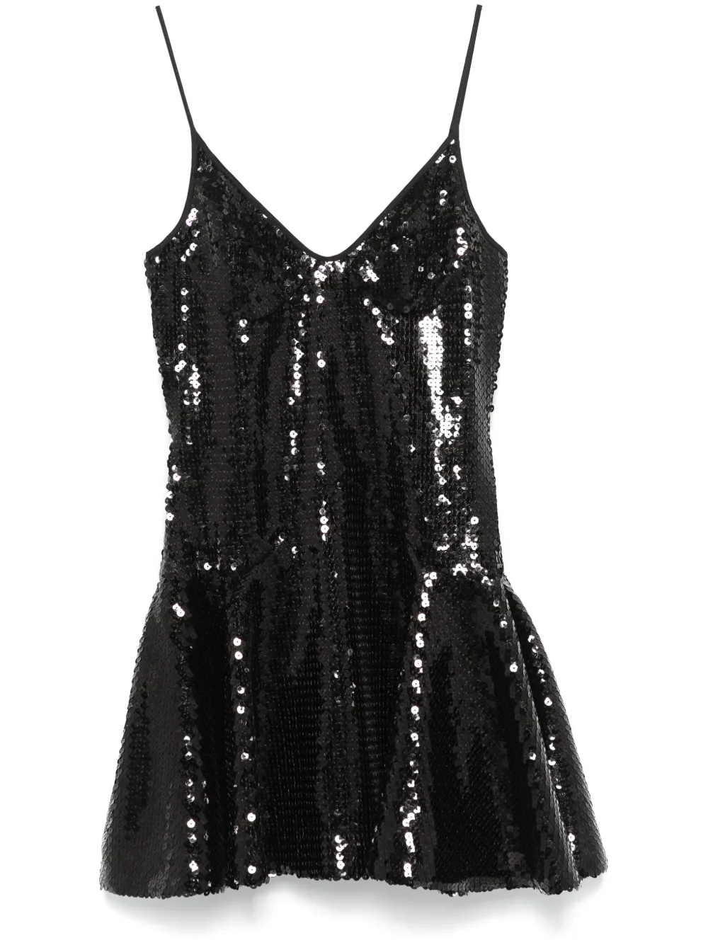 David Koma Mini-jurk met pailletten Zwart