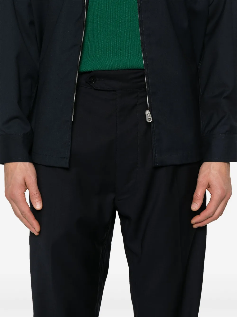 pleat-detail trousers