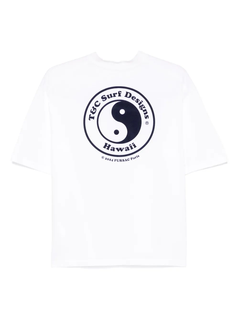 FURSAC flocked-motif T-shirt - Wit