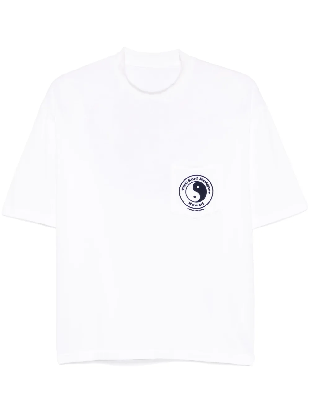 Fursac Flocked-motif T-shirt In 白色