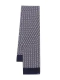 FURSAC geometric-print scarf - Blue