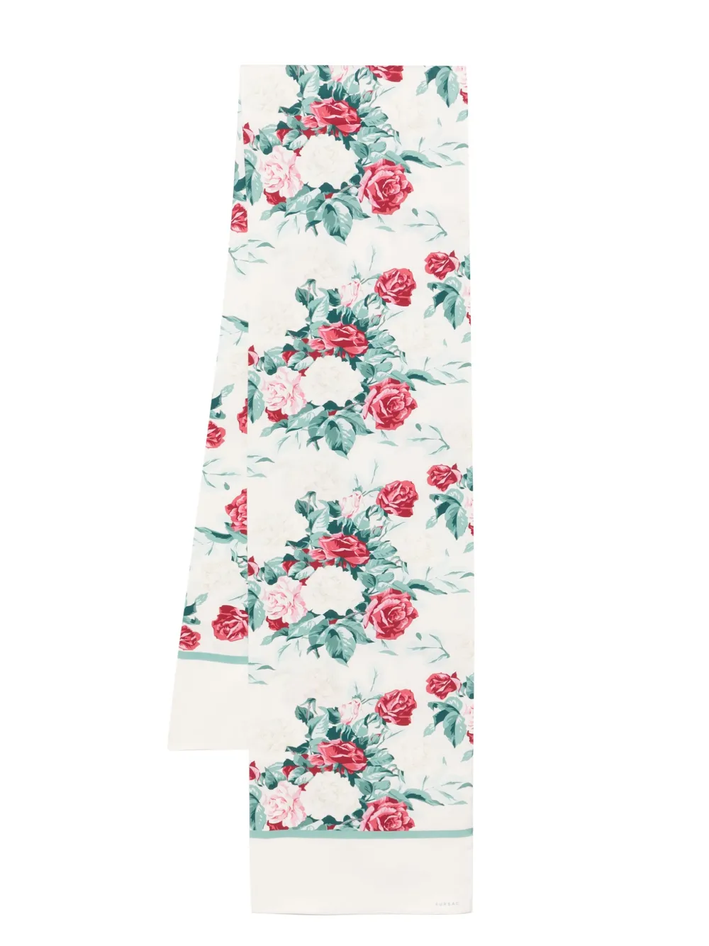 FURSAC Schal mit Blumen-Print | Weiß | Image 1