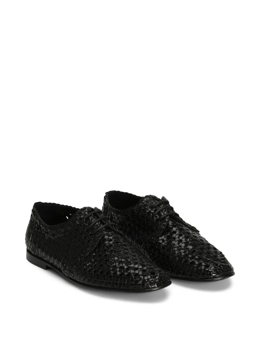 Dolce & Gabbana leather derby shoes - Zwart