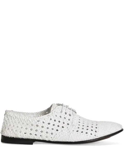 Dolce & Gabbana zapatos derby de rafia tejida