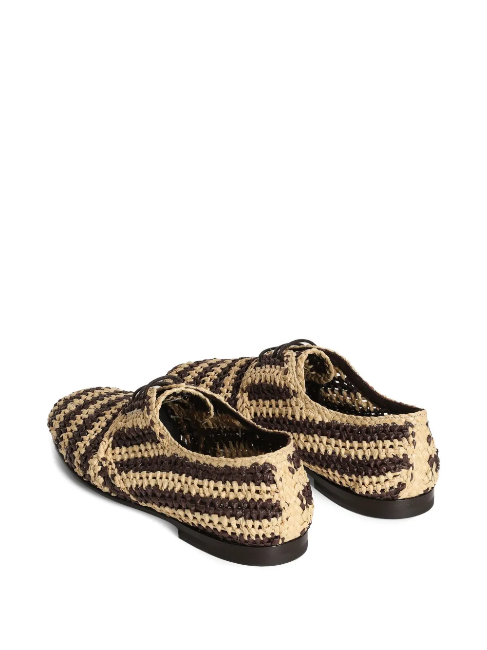 Dolce & Gabbana Geweven derby schoenen Bruin