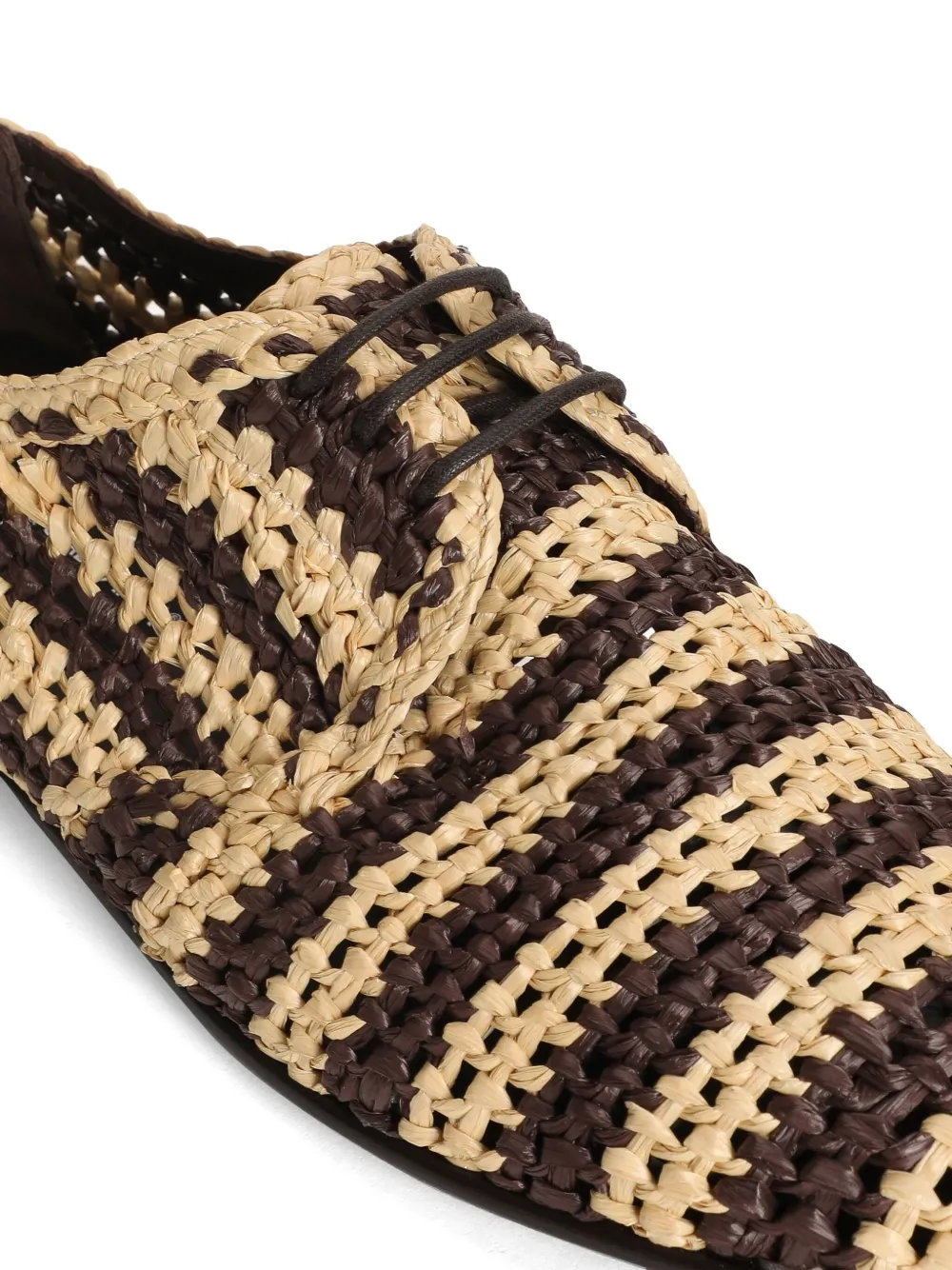 Dolce & Gabbana Geweven derby schoenen Bruin