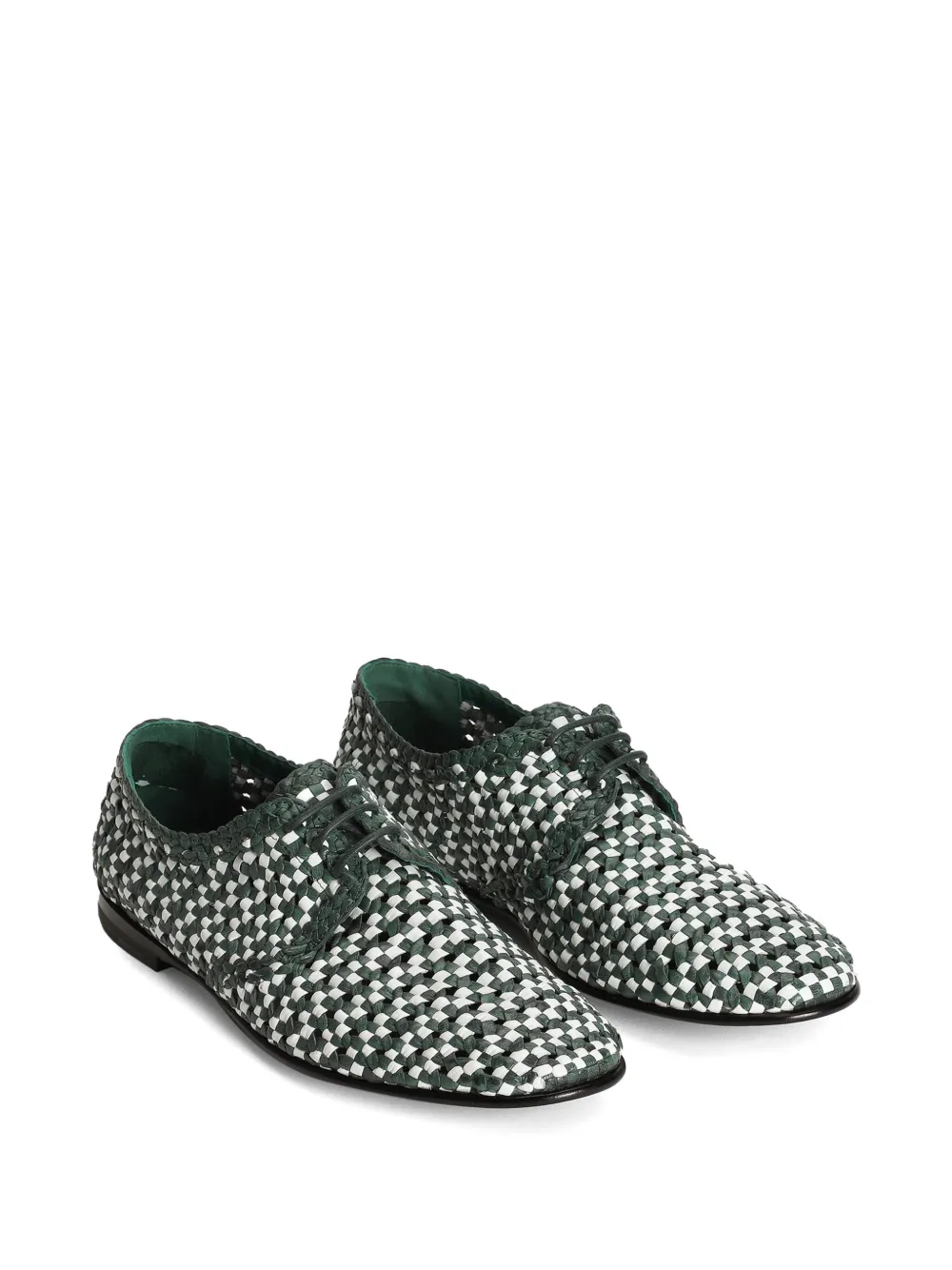 Dolce & Gabbana Geweven derby schoenen - Groen