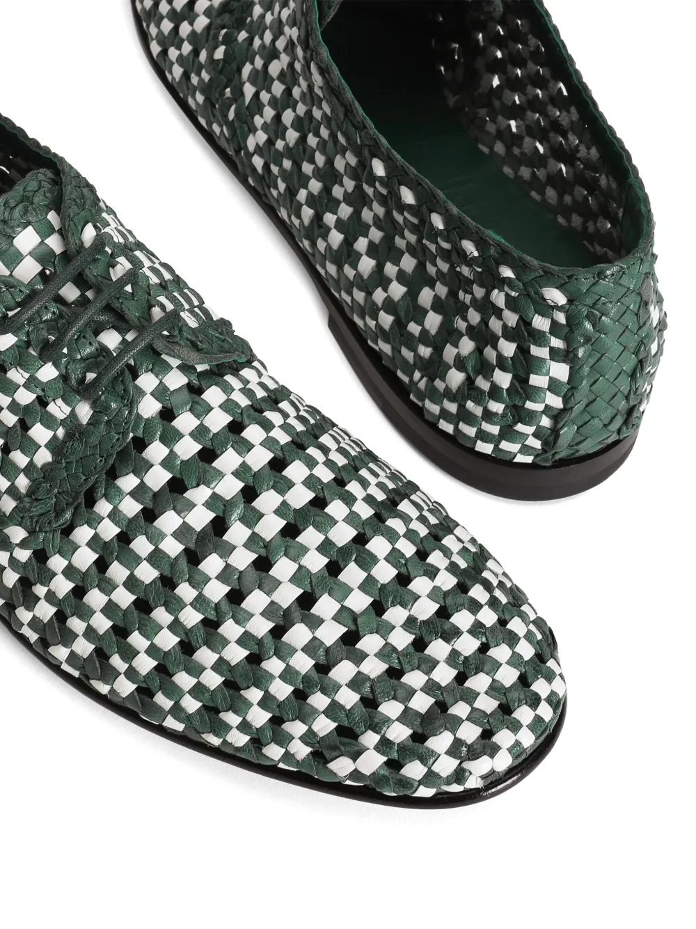 Dolce & Gabbana Geweven derby schoenen Groen