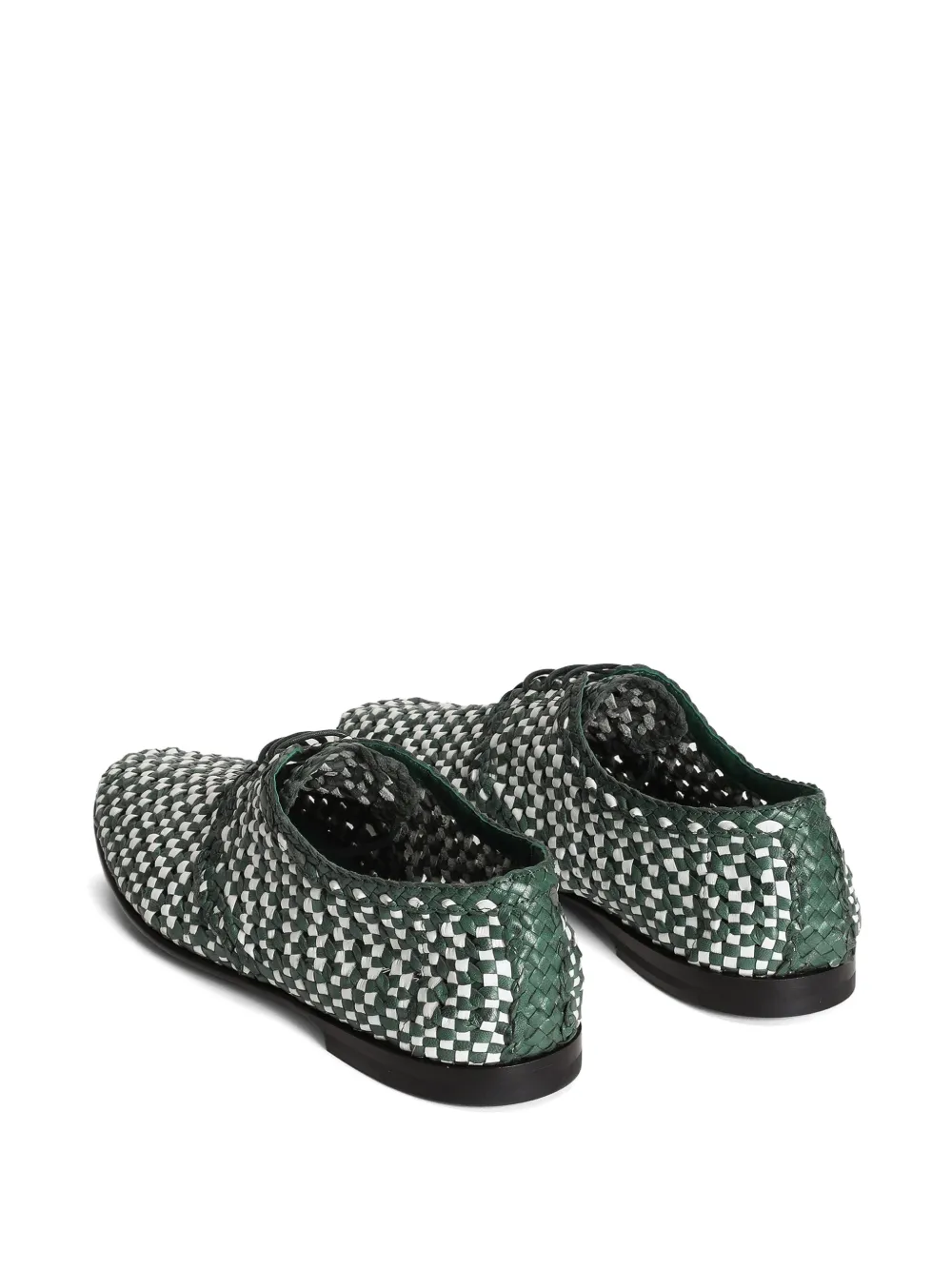 Dolce & Gabbana Geweven derby schoenen Groen