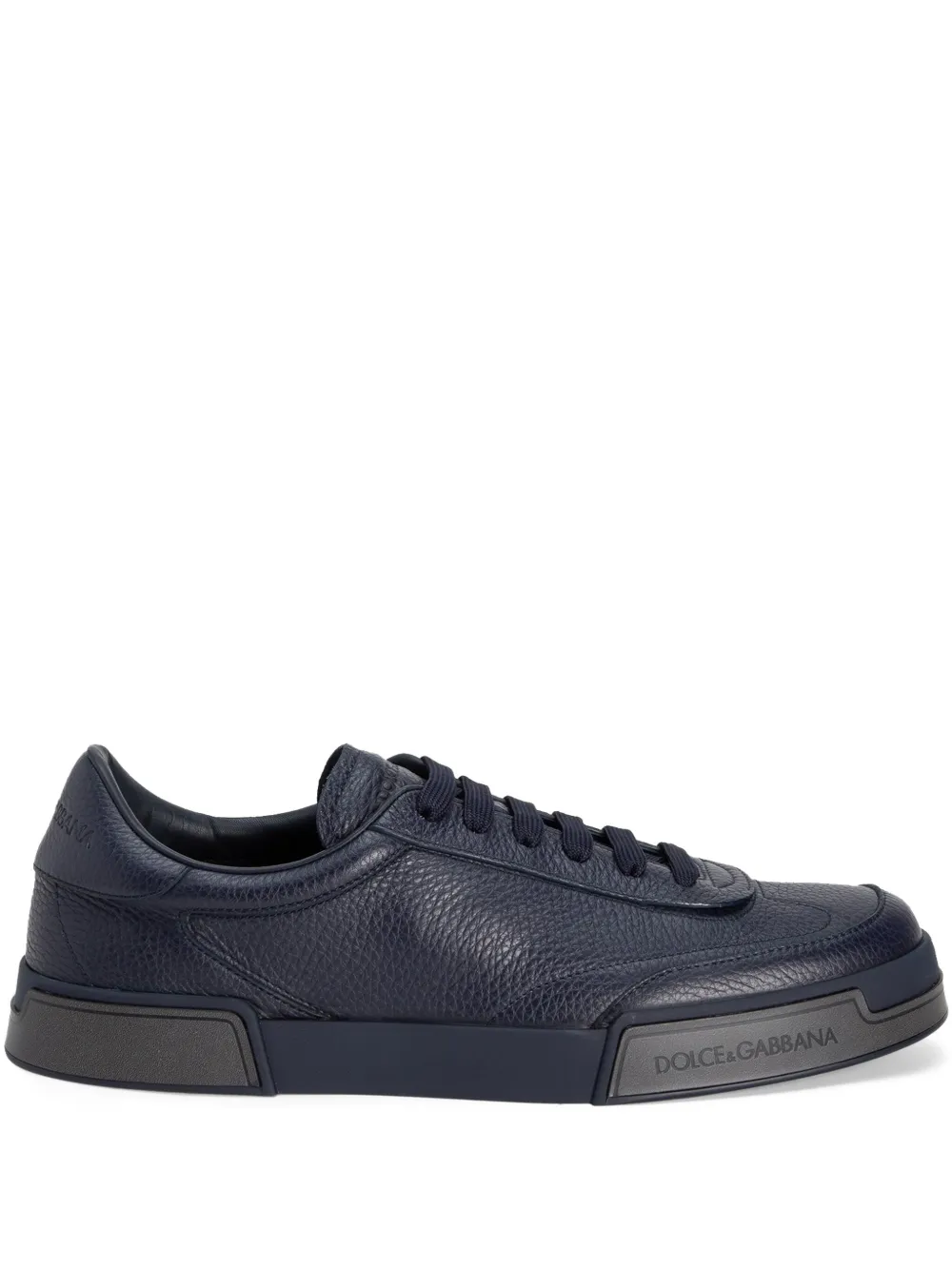 Dolce & Gabbana leather sneakers Blue