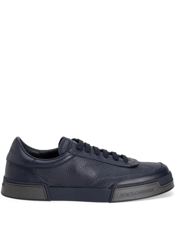 Dolce Gabbana Leather Sneakers Blue FARFETCH PH