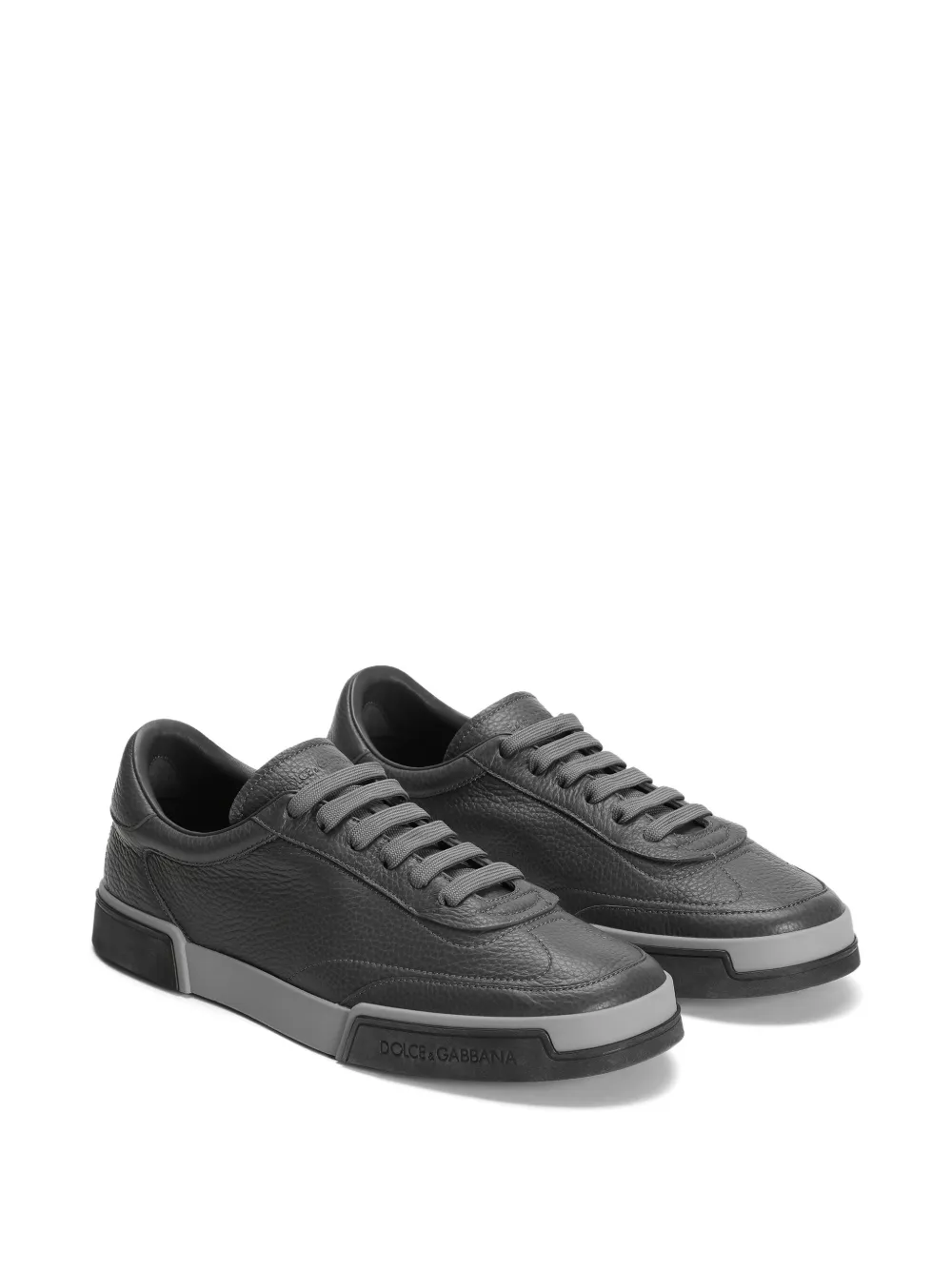 Dolce & Gabbana leather sneakers - Grijs