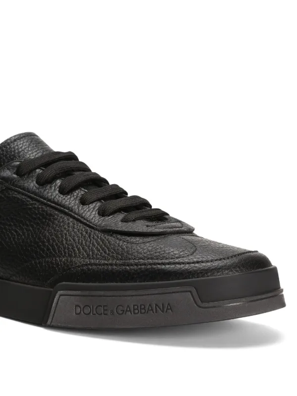 Dolce & Gabbana Leather Sneakers | Black | FARFETCH