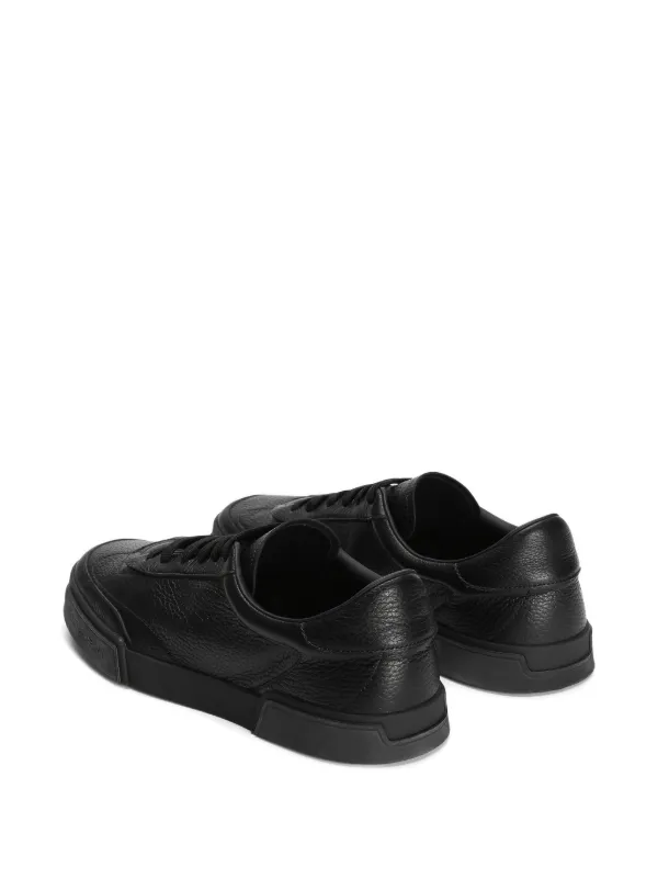チ*ン様 Dolce & Gabbana ブラックレザーシューズ Dolce & Gabbana Leather Sneakers | Black | FARFETCH
