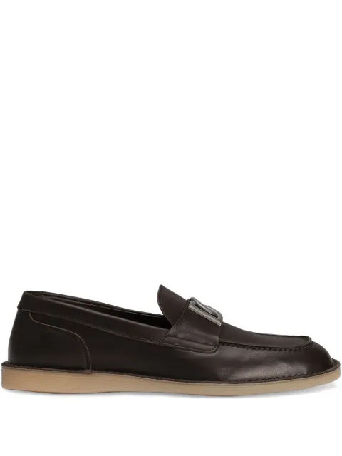 Dolce & Gabbana Interlocking DG leather loafers