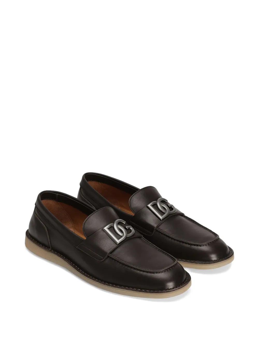 Dolce & Gabbana Interlocking DG leather loafers | Image 2