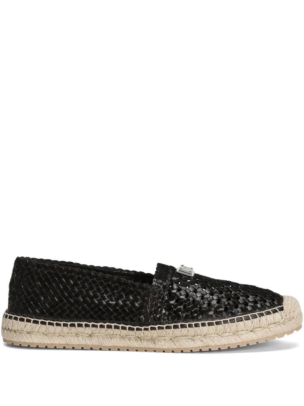 Dolce & Gabbana Geweven espadrilles Zwart