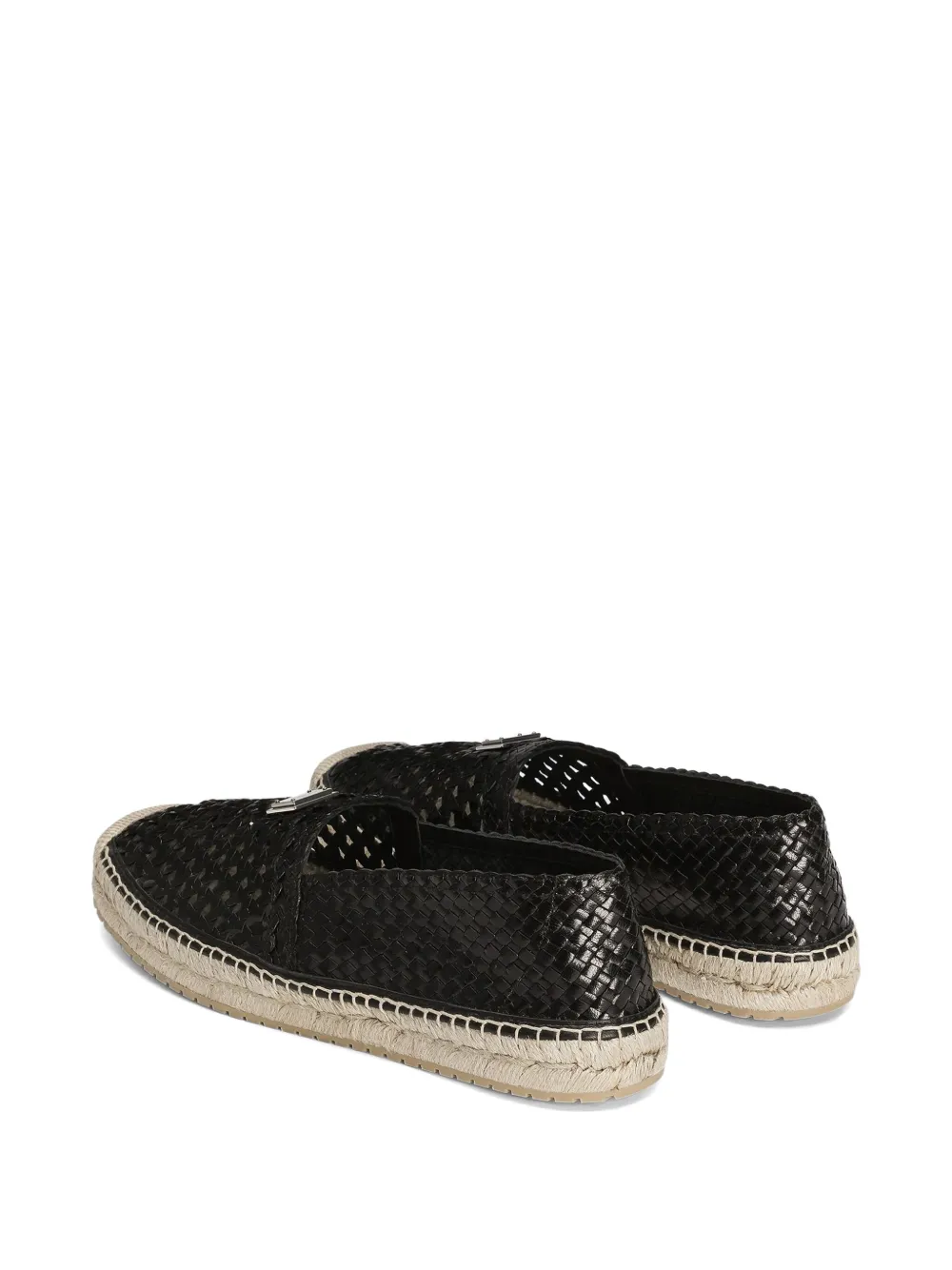 Dolce & Gabbana Geweven espadrilles Zwart