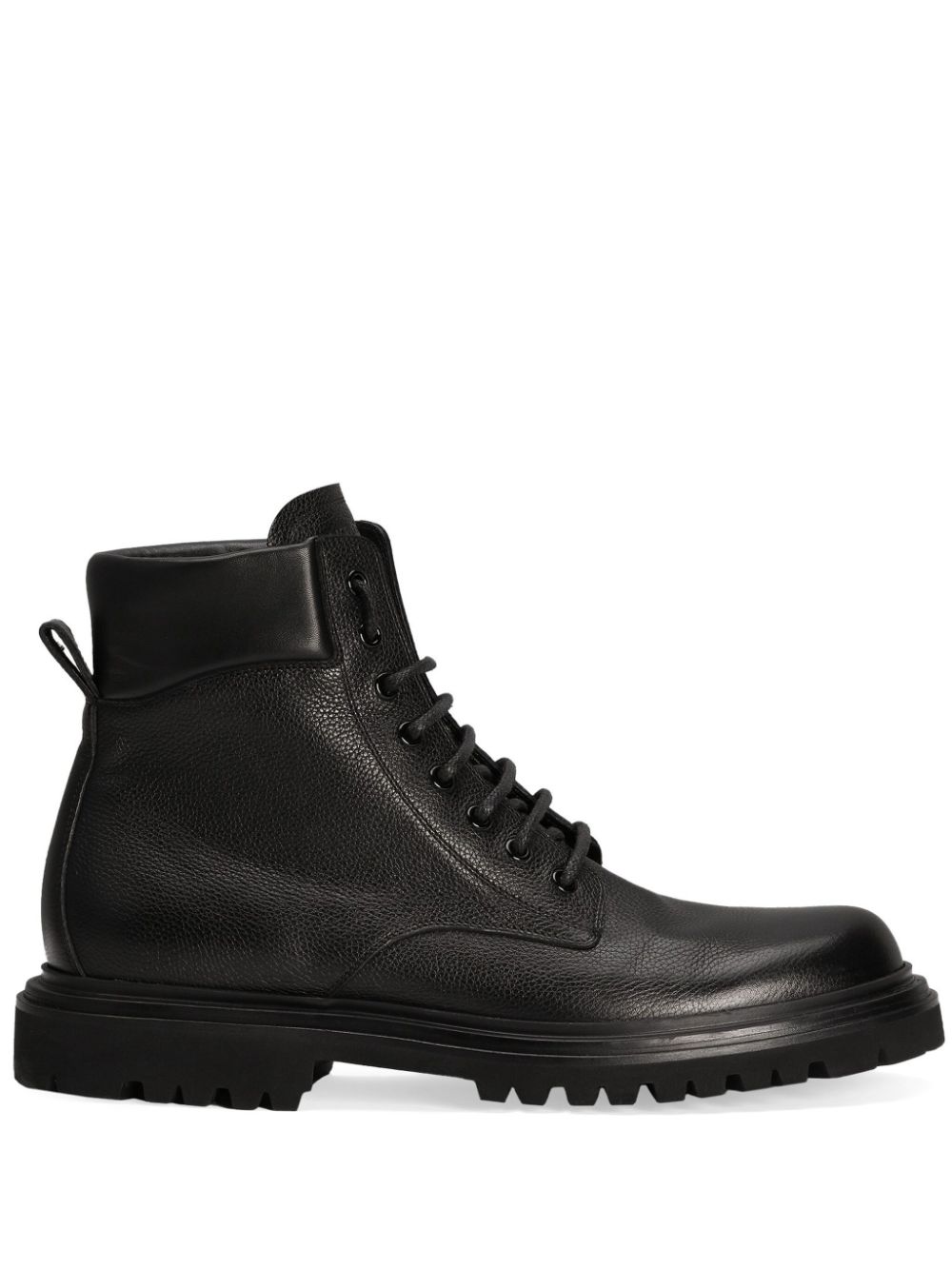 Dolce & Gabbana leather lace-up boots – Black