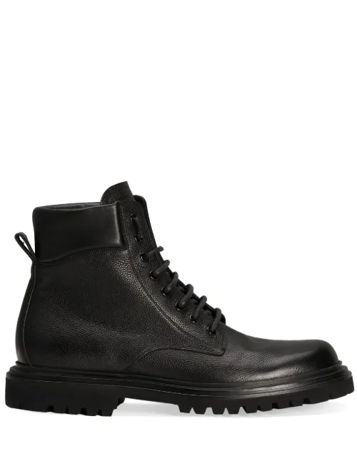 Bottines en cuir à lacets - Dolce & Gabbana - Modalova