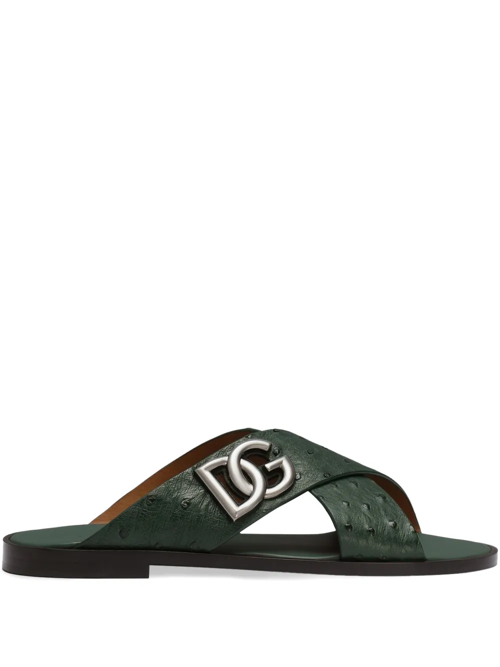 Dolce & Gabbana DG-plaque sandals | Green | Image 1