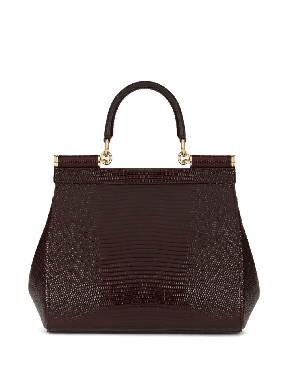 Dolce & Gabbana medium Sicily snakeskin tote bag - Rood