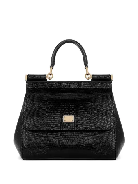 Dolce & Gabbana sac à main Sicily médium en cuir embossé