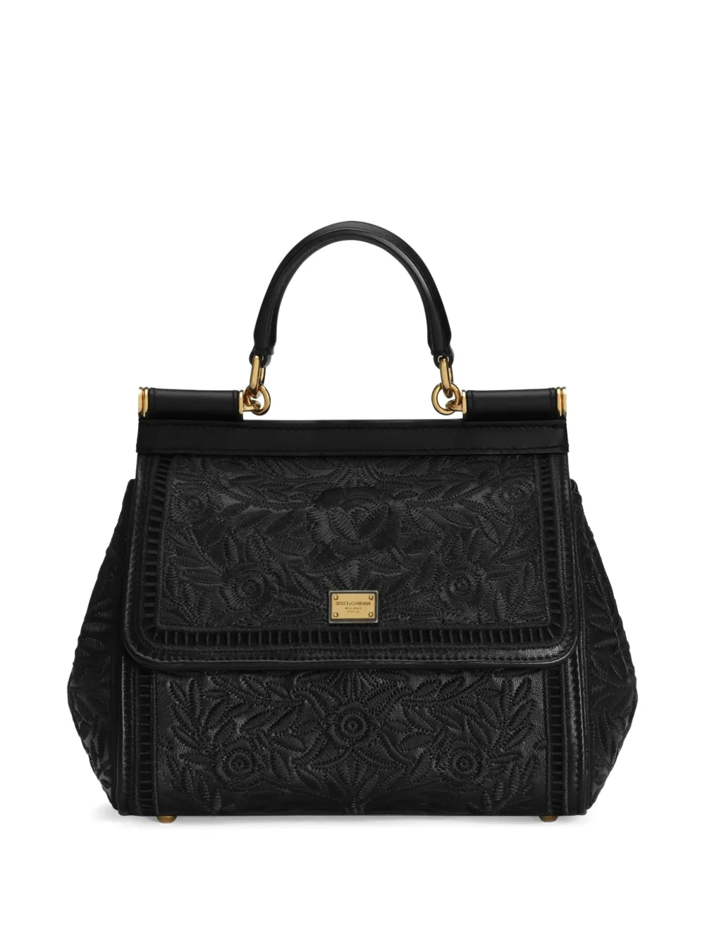 Dolce & Gabbana Sicily medium schoudertas Zwart