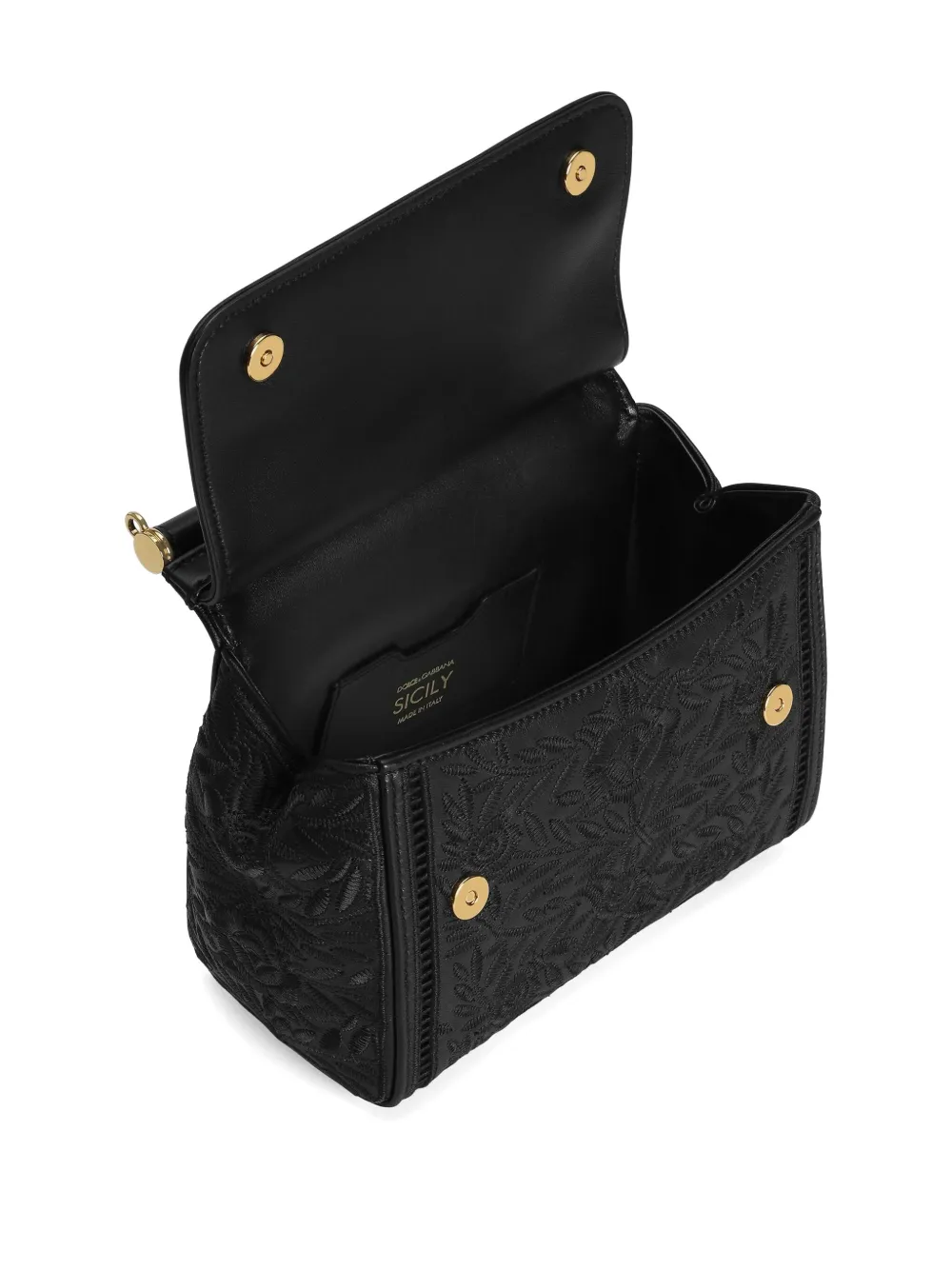 Dolce & Gabbana Medium Sicily Tote Bag In Black