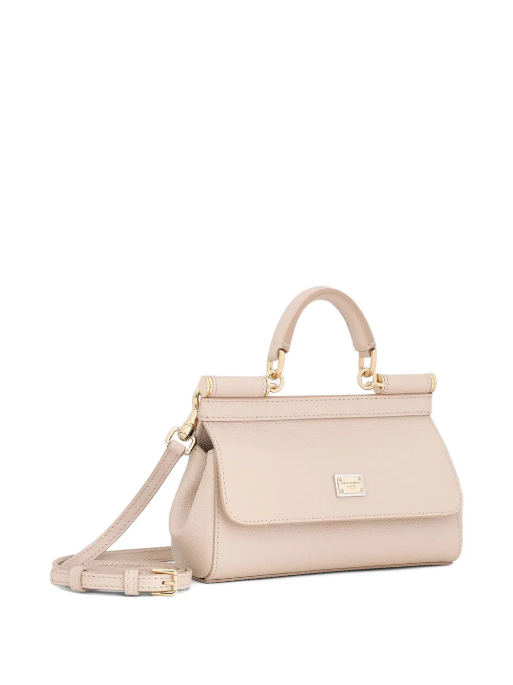 Dolce & Gabbana small Sicily leather tote bag Roze