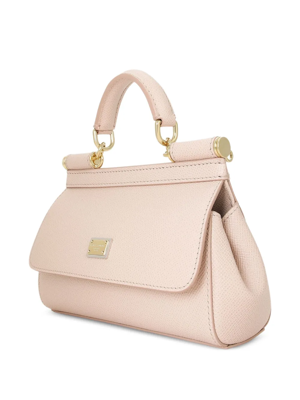 Dolce & Gabbana small Sicily leather tote bag Roze