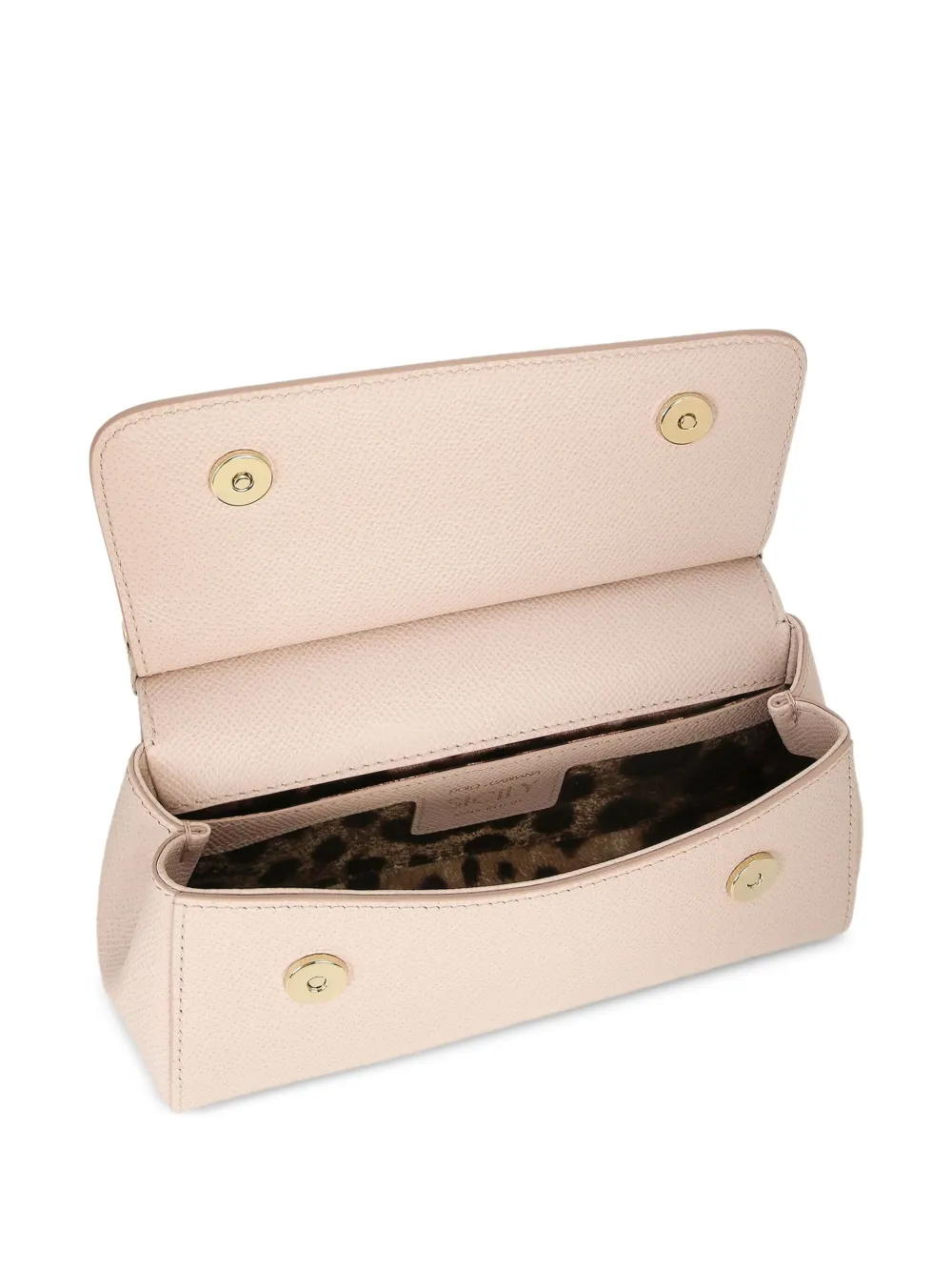 Dolce & Gabbana small Sicily leather tote bag Roze