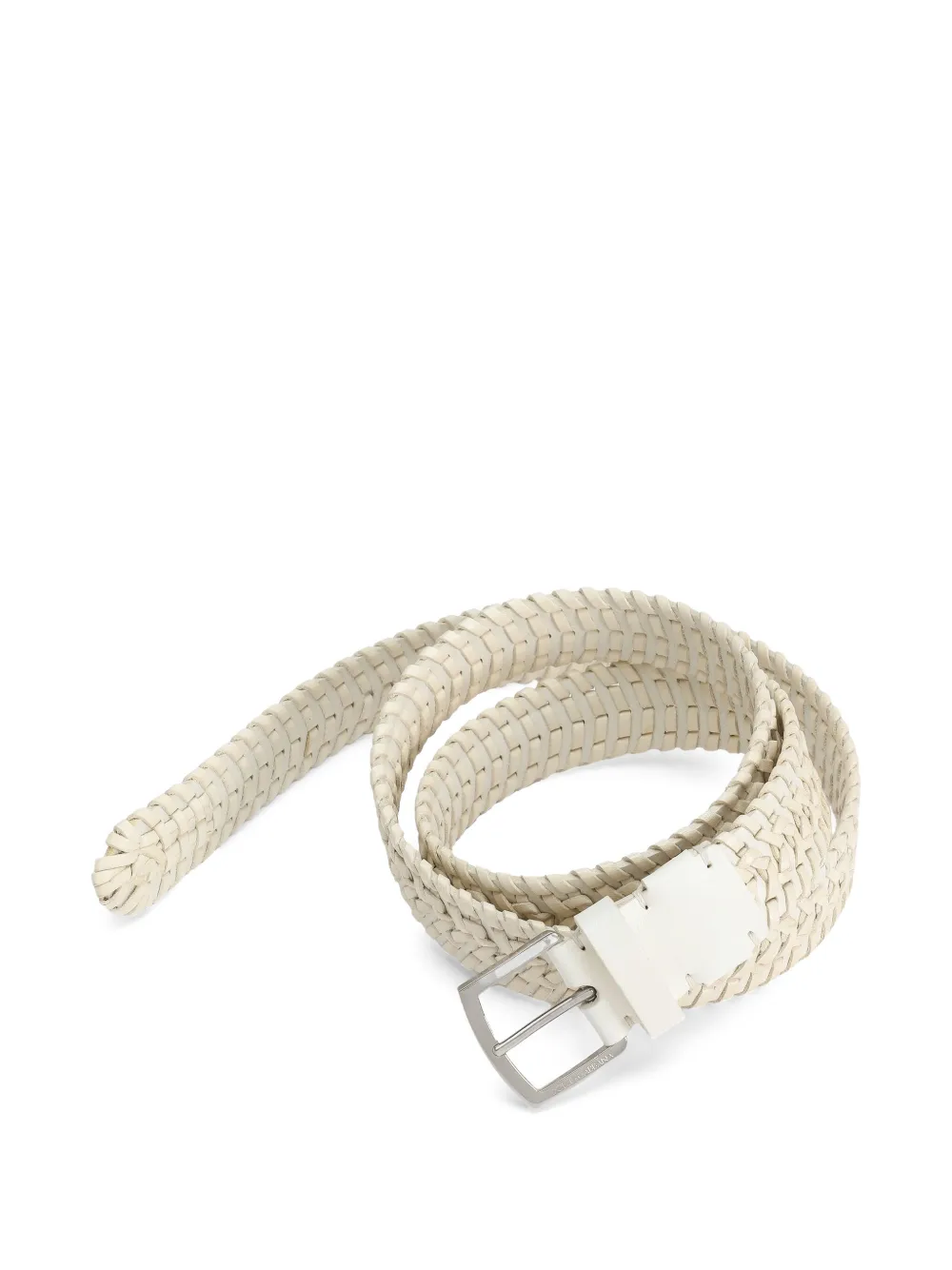 Dolce & Gabbana Geweven leren riem - Beige