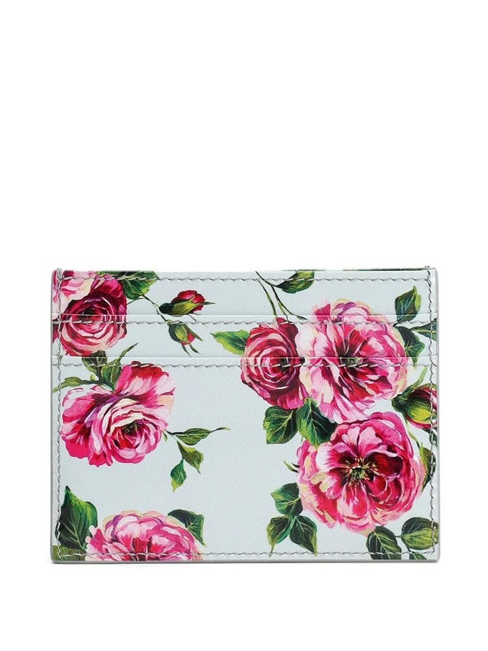 Dolce & Gabbana Pasjeshouder met bloemenprint - Wit