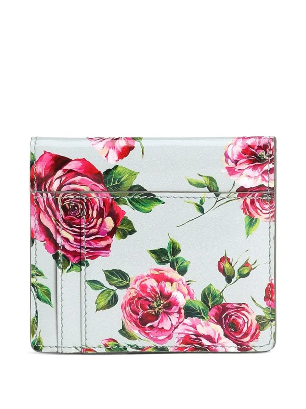 Dolce & Gabbana Portemonnee met bloemenprint - Blauw