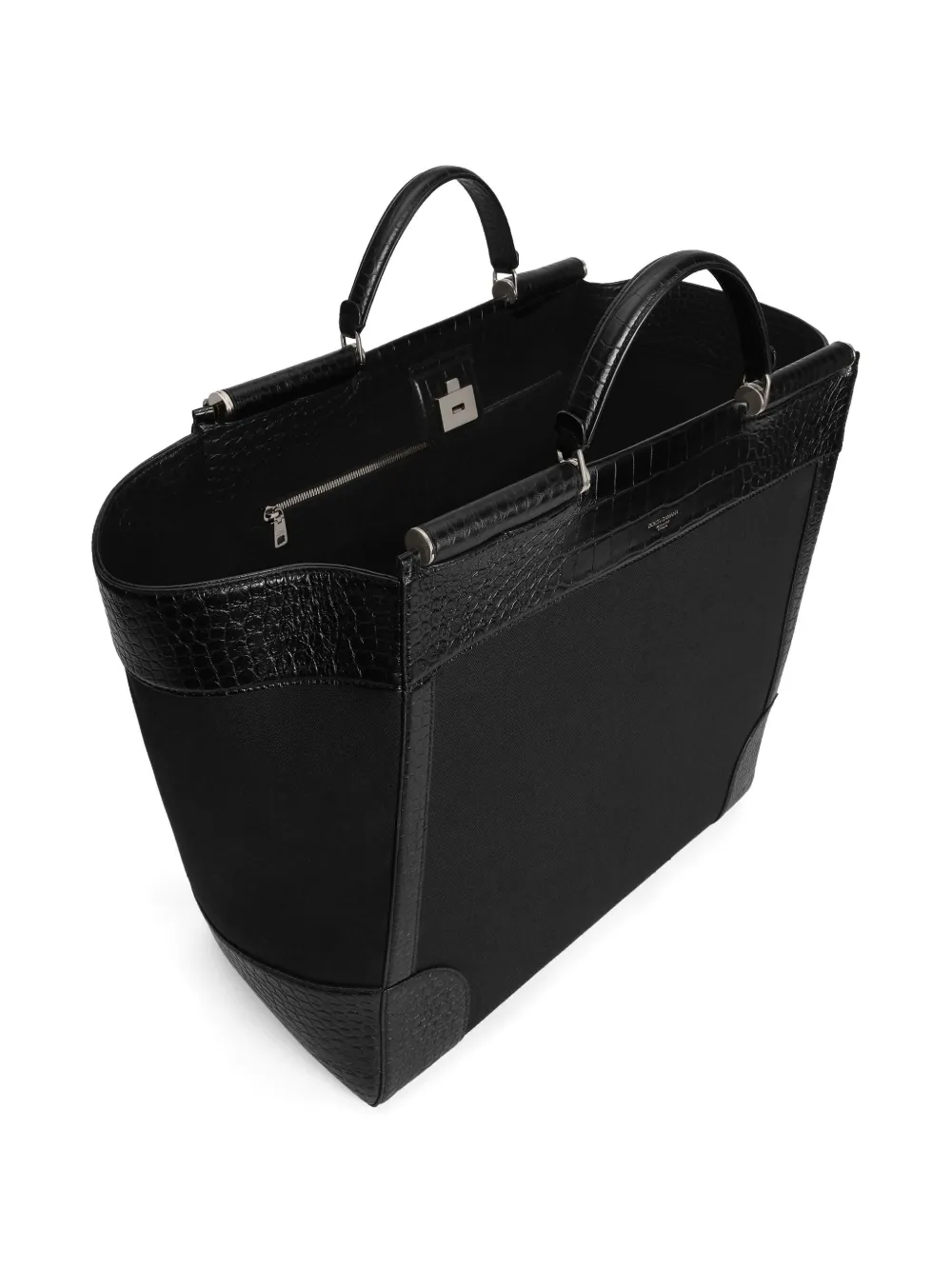 Dolce & Gabbana Leren shopper Zwart