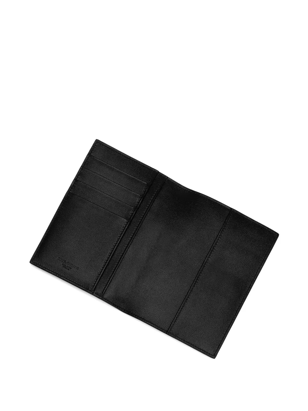 Dolce & Gabbana Leren paspoorthoes met logoprint Zwart