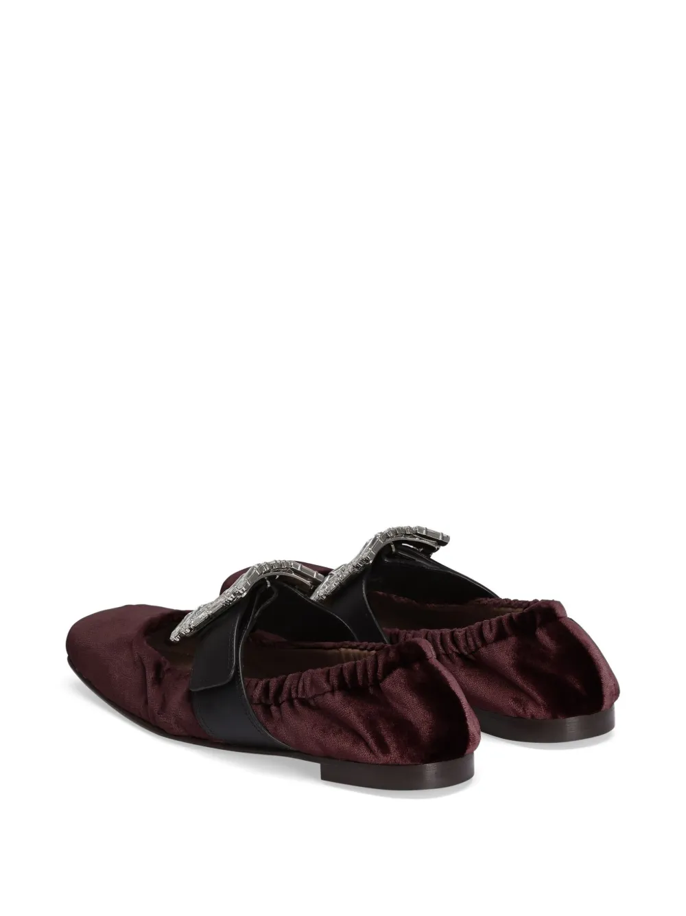 Dolce & Gabbana velour ballet flats Brown