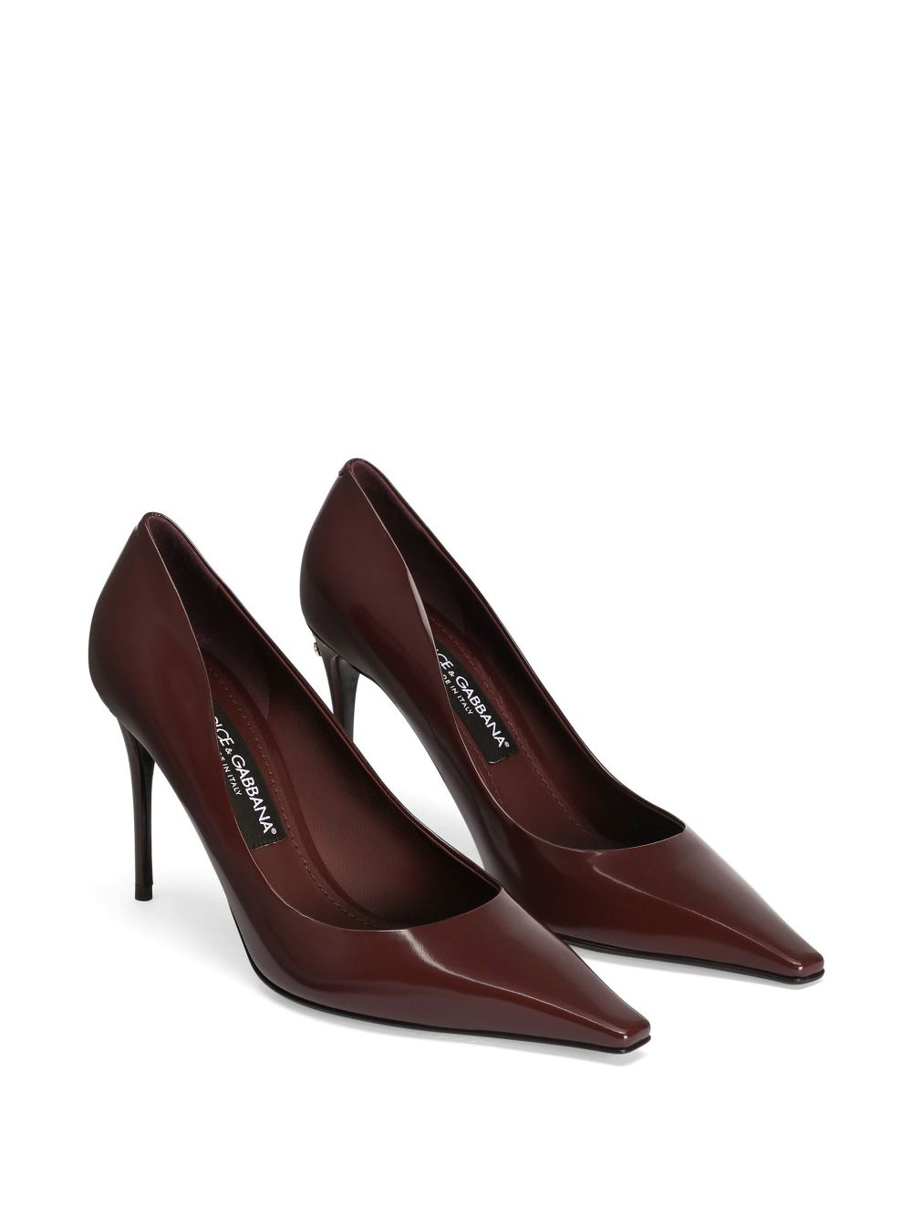 Dolce & Gabbana 90 mm leren pumps - Rood