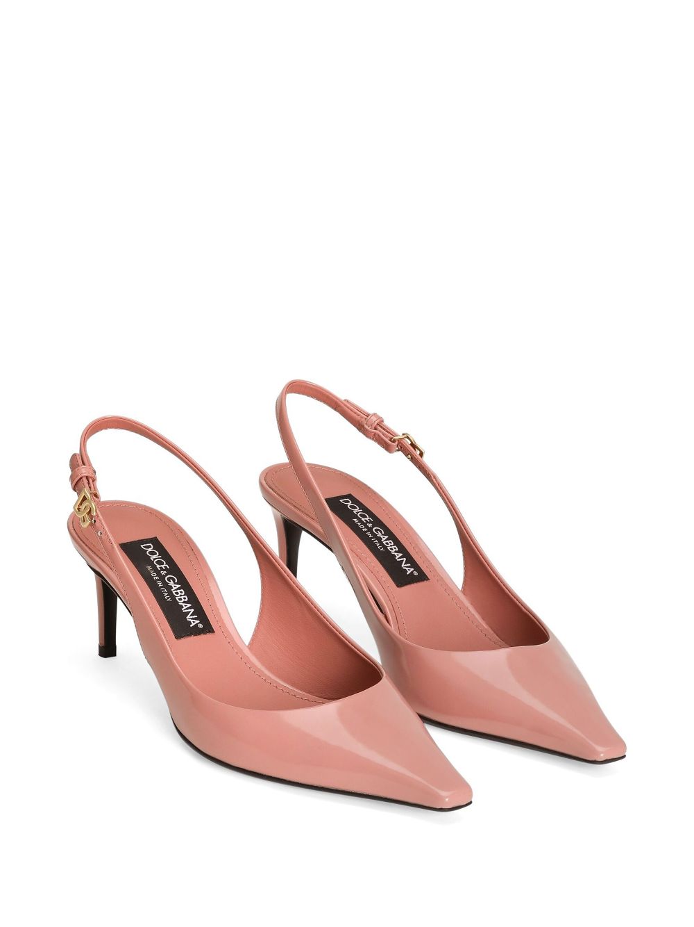 Dolce & Gabbana 60 mm gepolijste slingback pumps - Roze