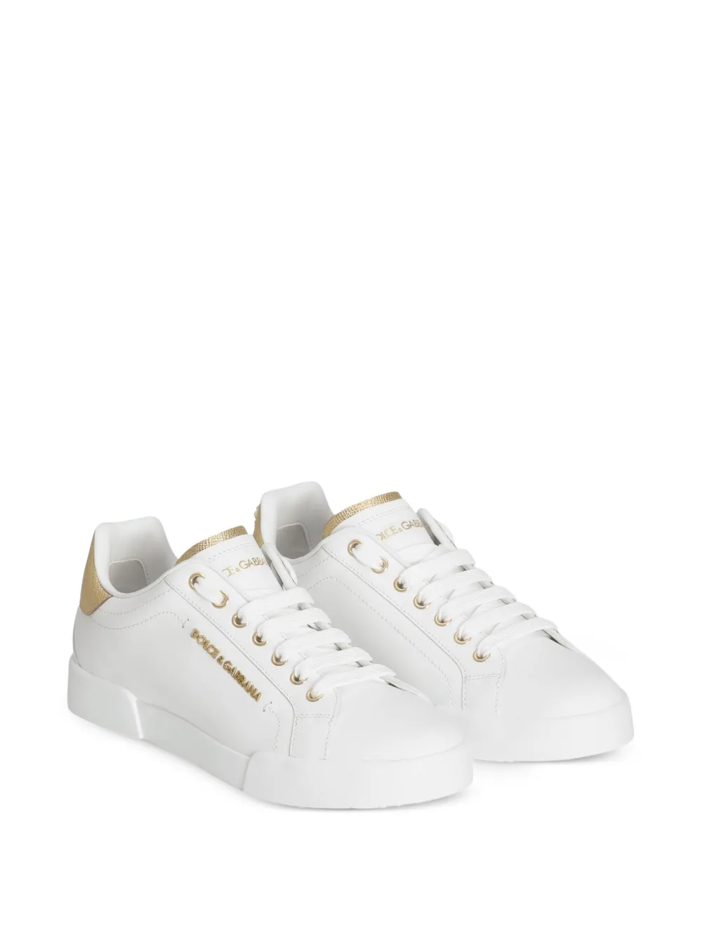 Dolce & Gabbana Sneakers met logo-applicatie - Wit