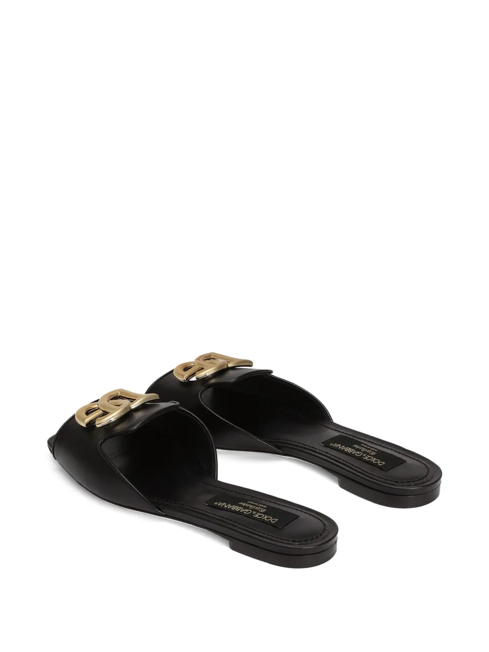 Dolce & Gabbana DG logo slides Black