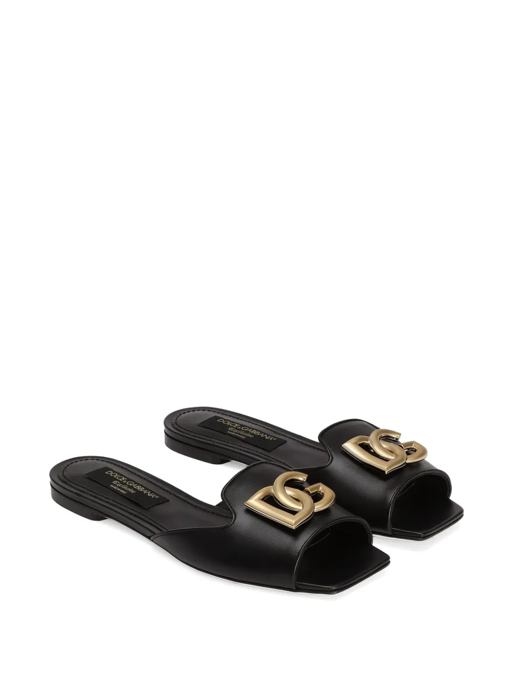 Dolce & Gabbana DG logo slides Black