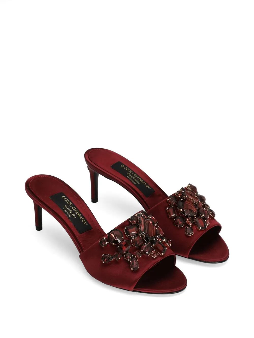 Dolce & Gabbana Muiltjes met kristallen Rood