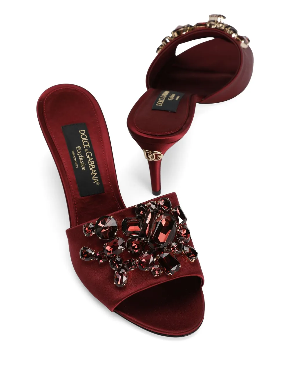 Dolce & Gabbana Muiltjes met kristallen Rood