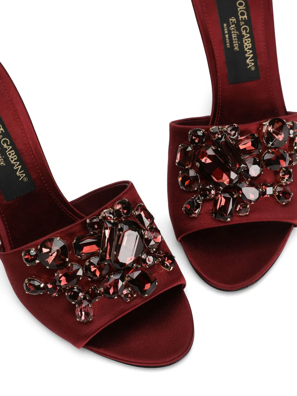 Dolce & Gabbana Muiltjes met kristallen Rood