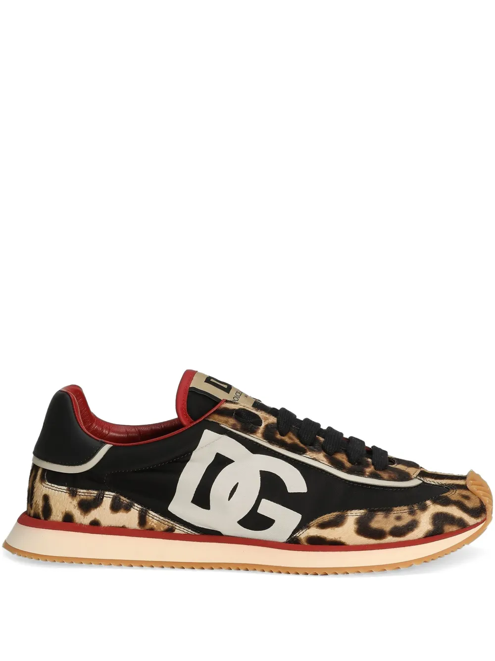 Dolce & Gabbana Sneakers met luipaardprint Bruin