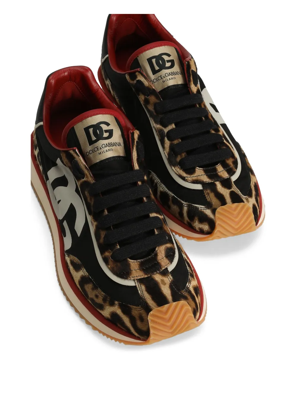 Dolce & Gabbana Sneakers met luipaardprint Bruin