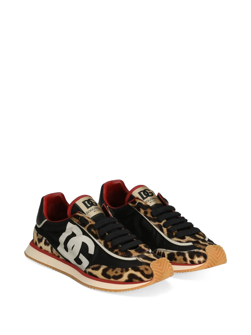 Dolce & Gabbana Sneakers met luipaardprint Bruin